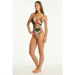 Sea Level Australia Tropaluxe Front Scoop Back One Piece
