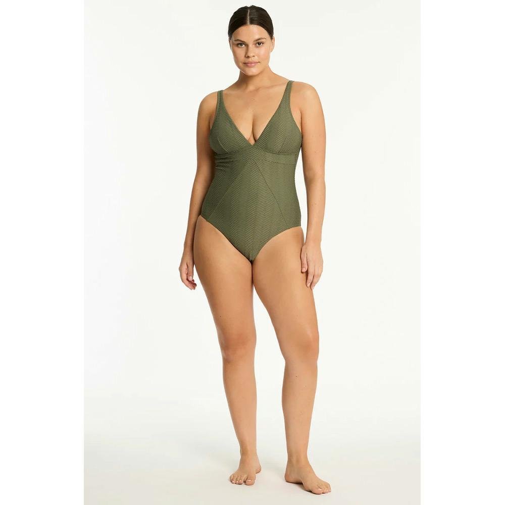 Sea Level Australia Caracus Scoop Back Panel Line One Piece