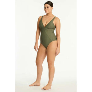Sea Level Australia Caracus Scoop Back Panel Line One Piece