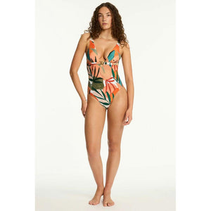 Sea Level Australia Tropaluxe Chain Link Longline One Piece