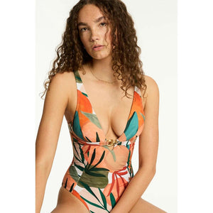 Sea Level Australia Tropaluxe Chain Link Longline One Piece