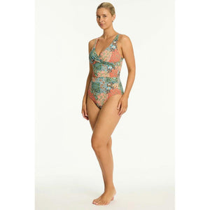 Sea Level Australia Java Cross Front One Piece