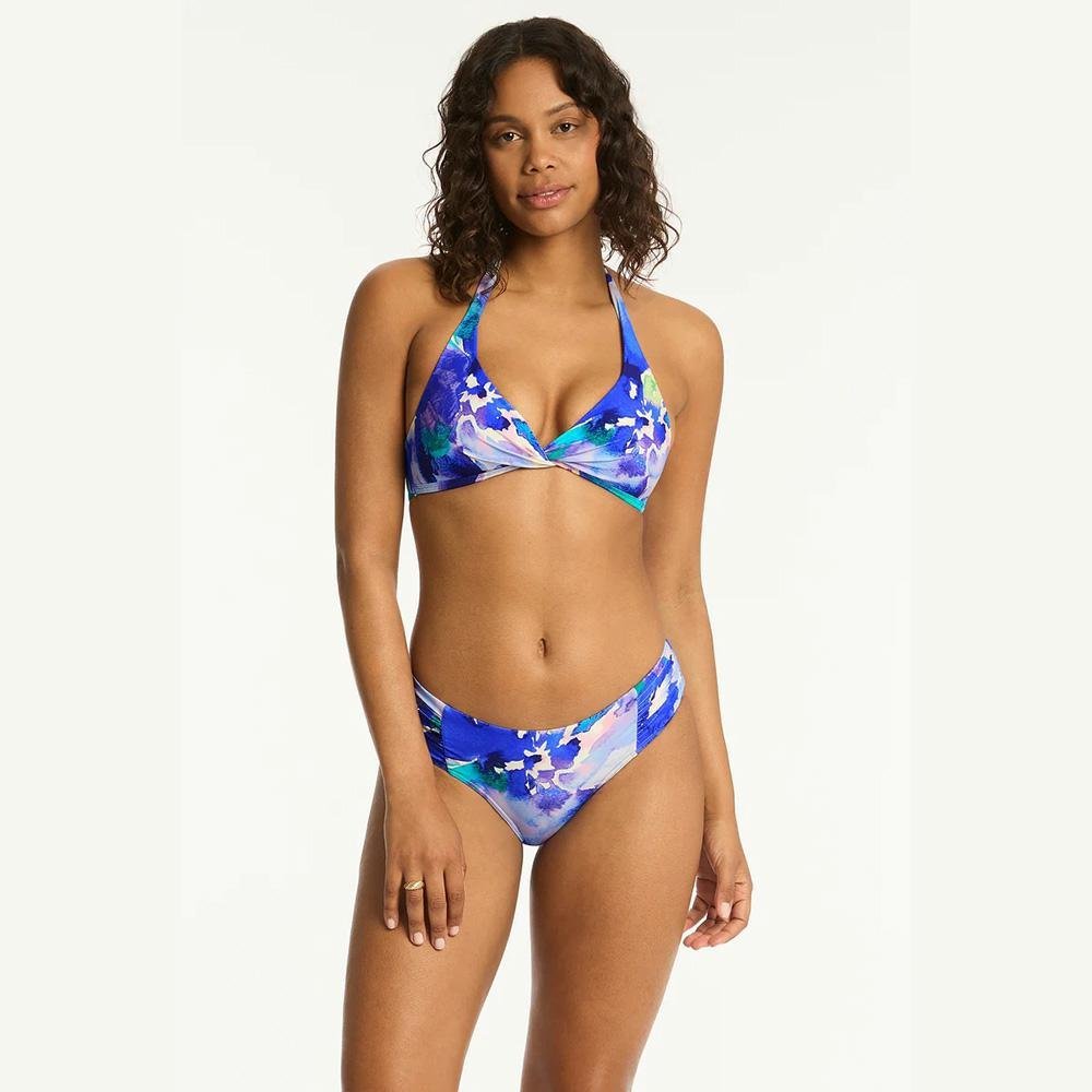 Sea Level Australia Cascade Twist Front Multifit Halter Bra