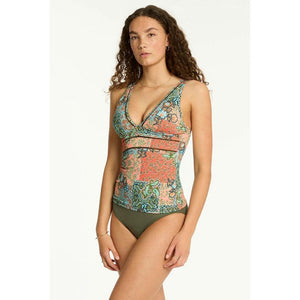 Sea Level Australia Java Longline Tankini Top