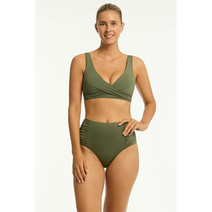 Sea Level Australia Eco Essentials Cross Front Multifit Bra