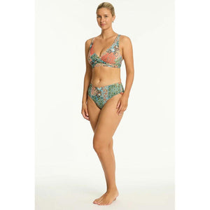 Sea Level Australia Java Cross Front Multifit Bra