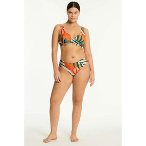 Sea Level Australia Tropaluxe Cross Front Multifit Bra Top