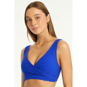 Sea Level Australia Honeycomb Cross Front Multifit Bra