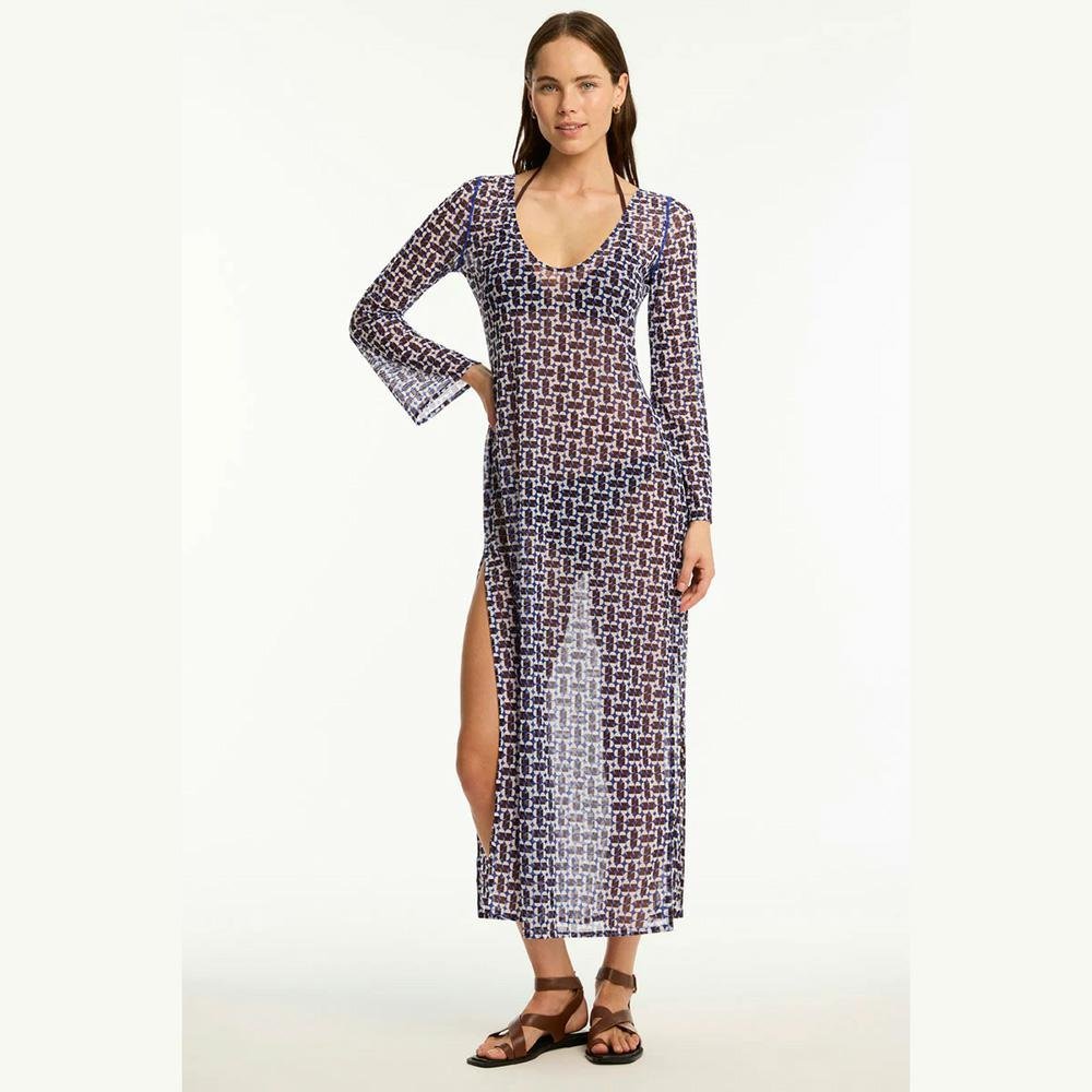 Sea Level Australia Coast Mesh Long Dress