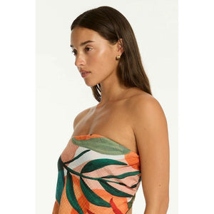 Sea Level Australia Tropaluxe Scarf Crop Top