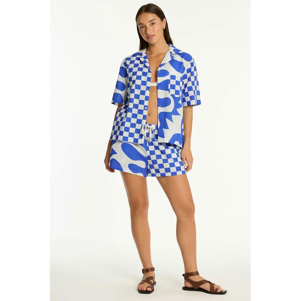 Sea Level Australia Seascape Bowling Shirt