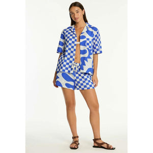 Sea Level Australia Seascape Bowling Shirt