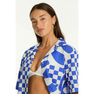 Sea Level Australia Seascape Bowling Shirt