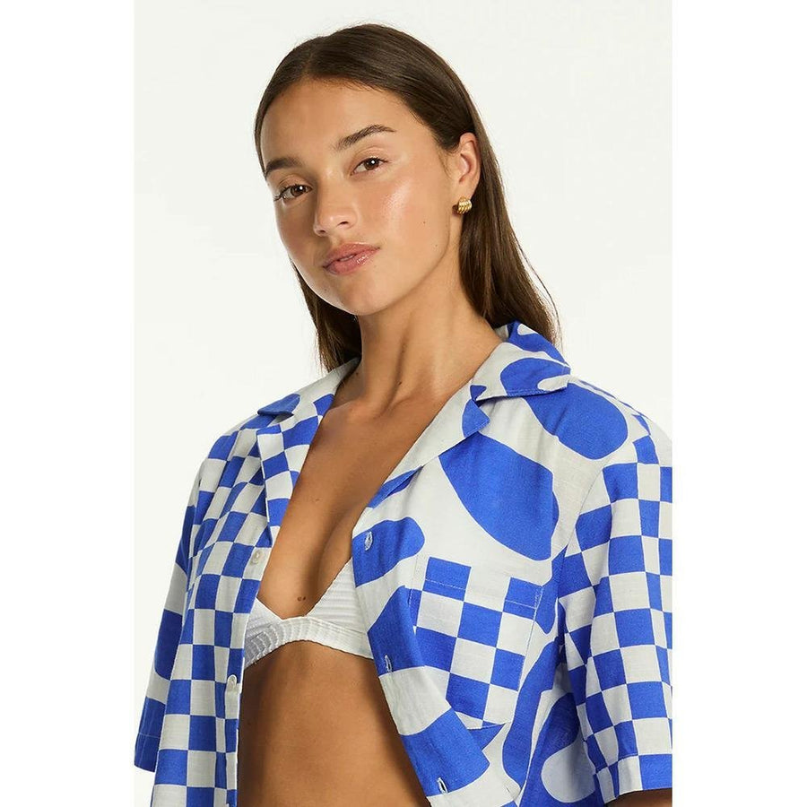 Sea Level Australia Seascape Bowling Shirt