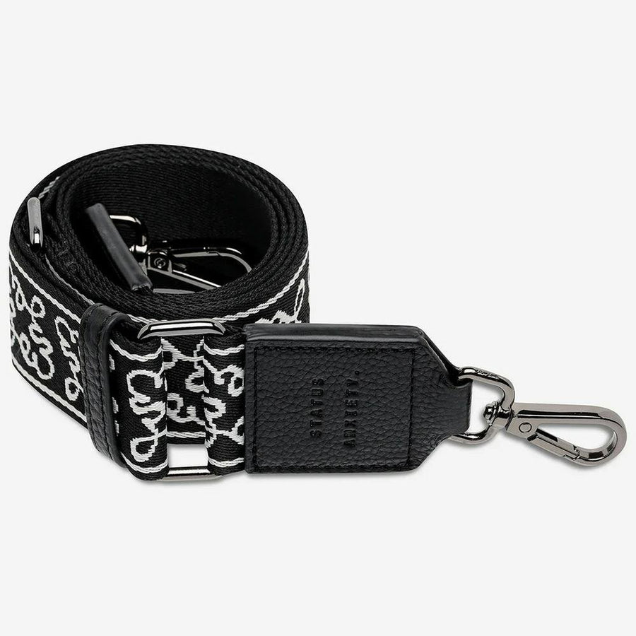 Status Anxiety Jacquard Medium Strap - Black