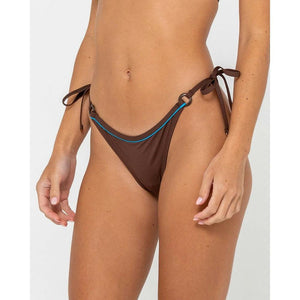 Rusty La Cabana Side Tie Brazilian Bikini Bottom