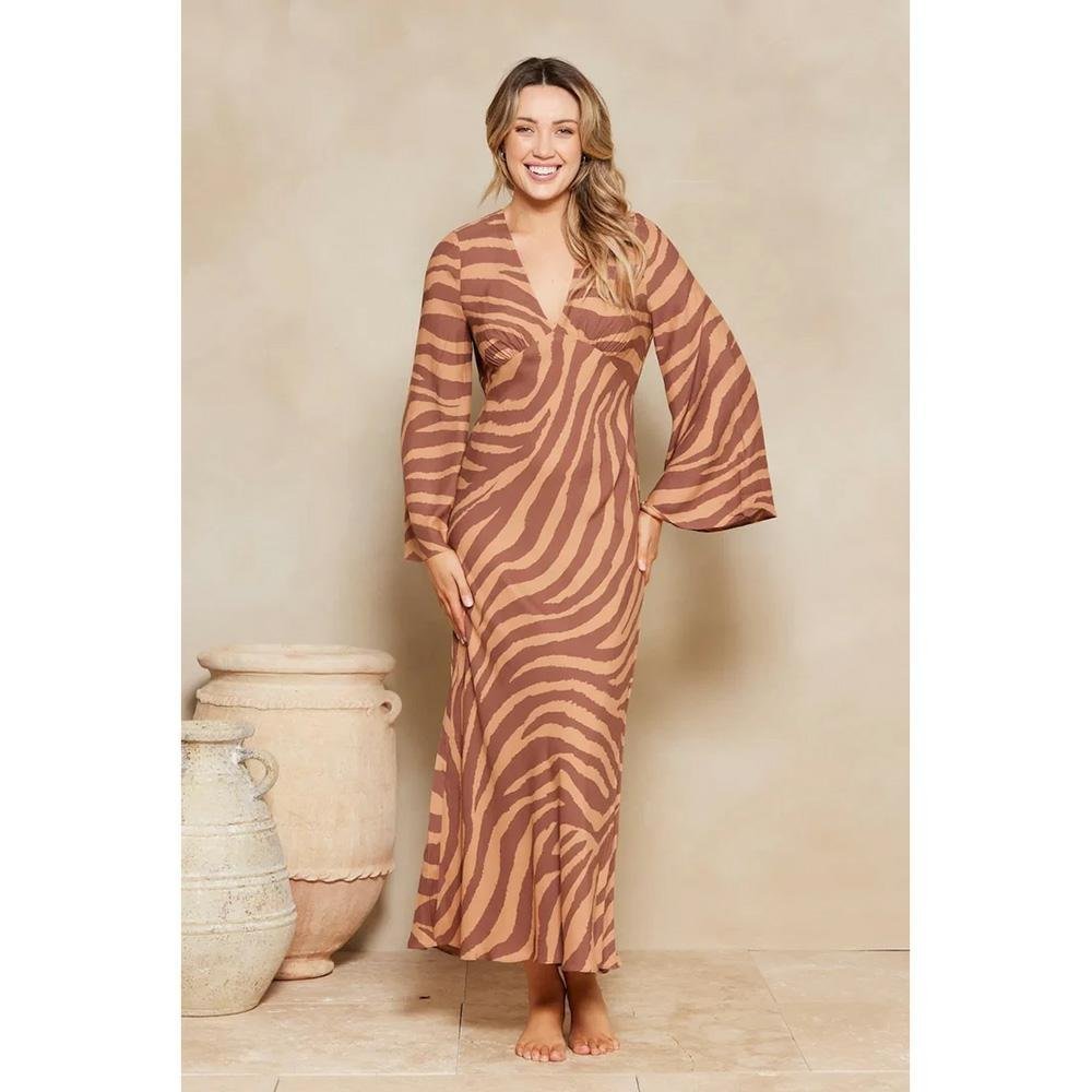 Tigerlily Zoya Ezra Maxi Gown Love Iguana