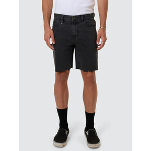 Thrills Bones Denim Short - Ash Black