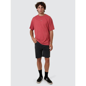 Thrills Bones Denim Short - Ash Black