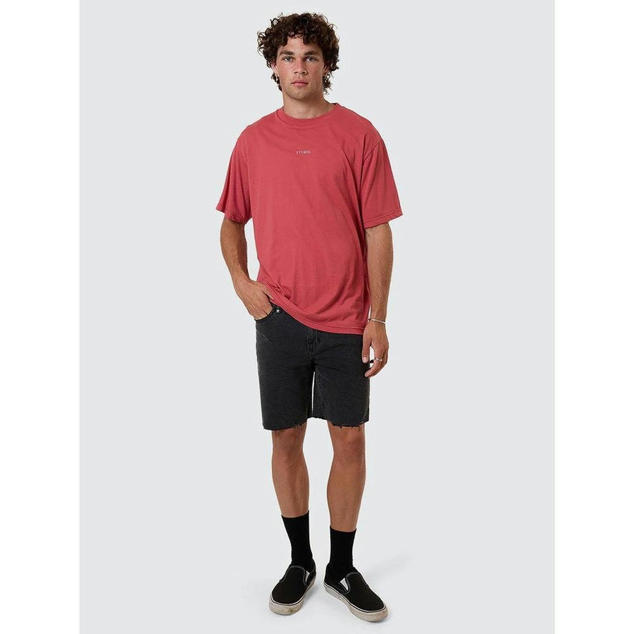 Thrills Bones Denim Short - Ash Black