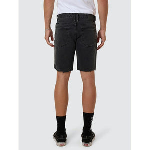 Thrills Bones Denim Short - Ash Black