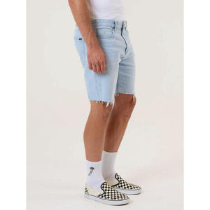 Thrills Bones Denim Shorts - Light Ash Blue