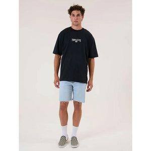 Thrills Bones Denim Shorts - Light Ash Blue
