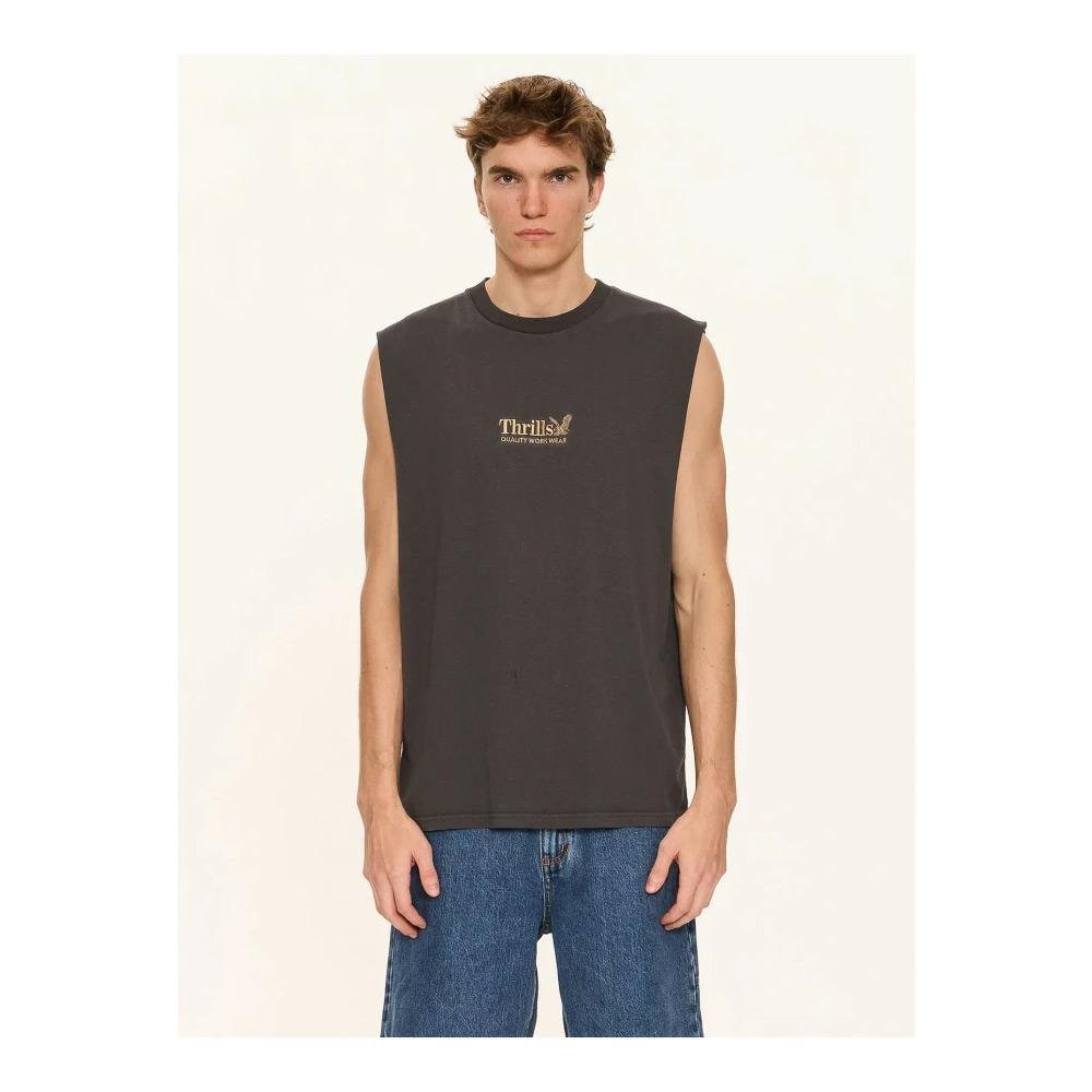 Thrills Workwear Embro Merch Fit Muscle Tee
