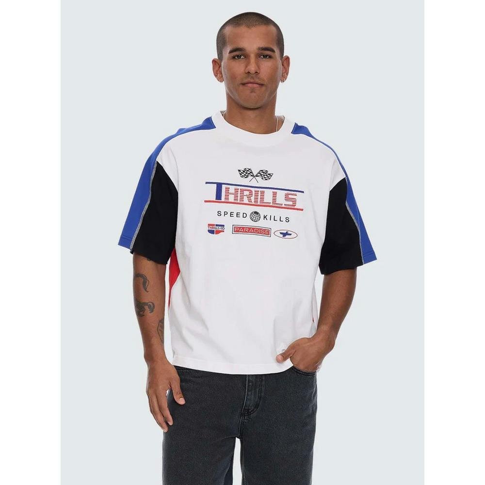 Thrills Rapid Fire Panel Box Crop Tee