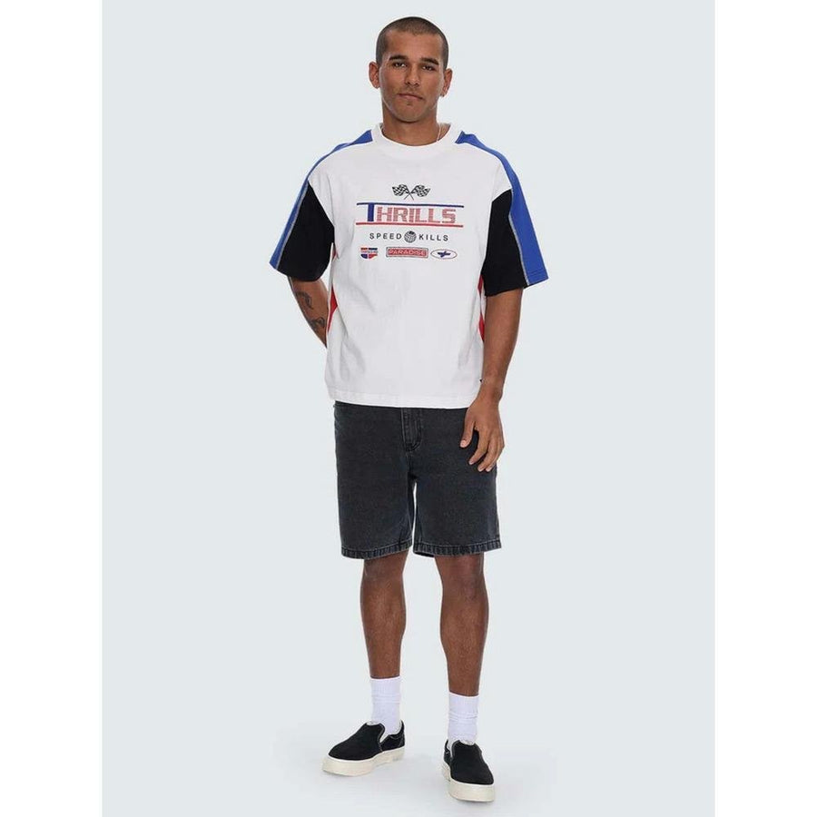 Thrills Rapid Fire Panel Box Crop Tee