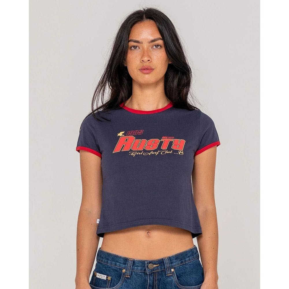 Rusty Girls Surf Mini Ringer Tee