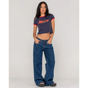 Rusty Girls Surf Mini Ringer Tee