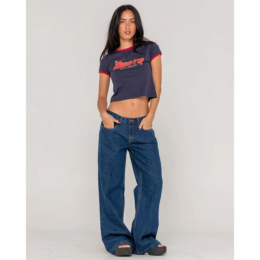 Rusty Girls Surf Mini Ringer Tee
