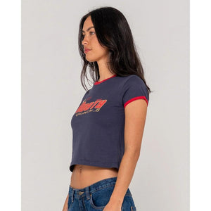 Rusty Girls Surf Mini Ringer Tee