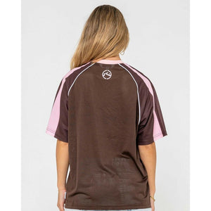 Rusty Naples Contrast Oversized Sports Jersey