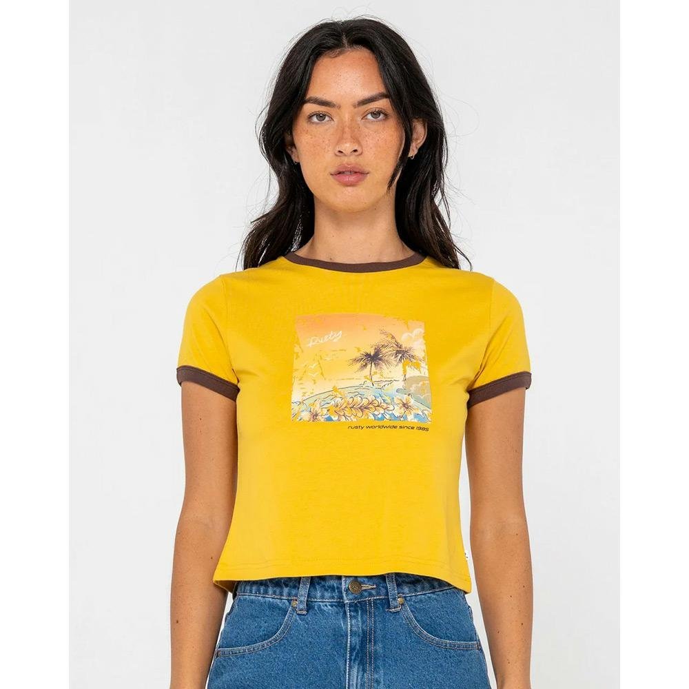 Rusty La Cabana Contrast Ringer Mini Tee