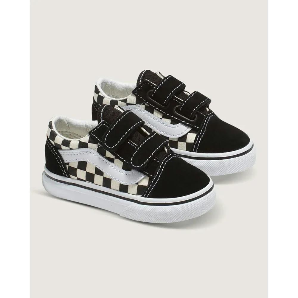 Vans Toddler Old Skool V Checkerboard - Black/White