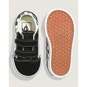 Vans Toddler Old Skool V Checkerboard - Black/White