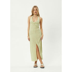 Afends Darcy Check Maxi Dress