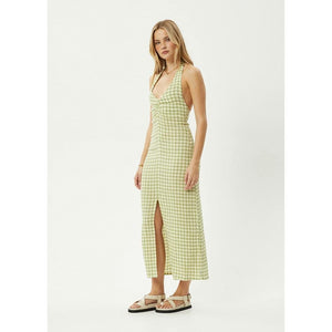 Afends Darcy Check Maxi Dress