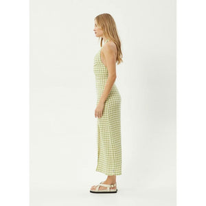 Afends Darcy Check Maxi Dress