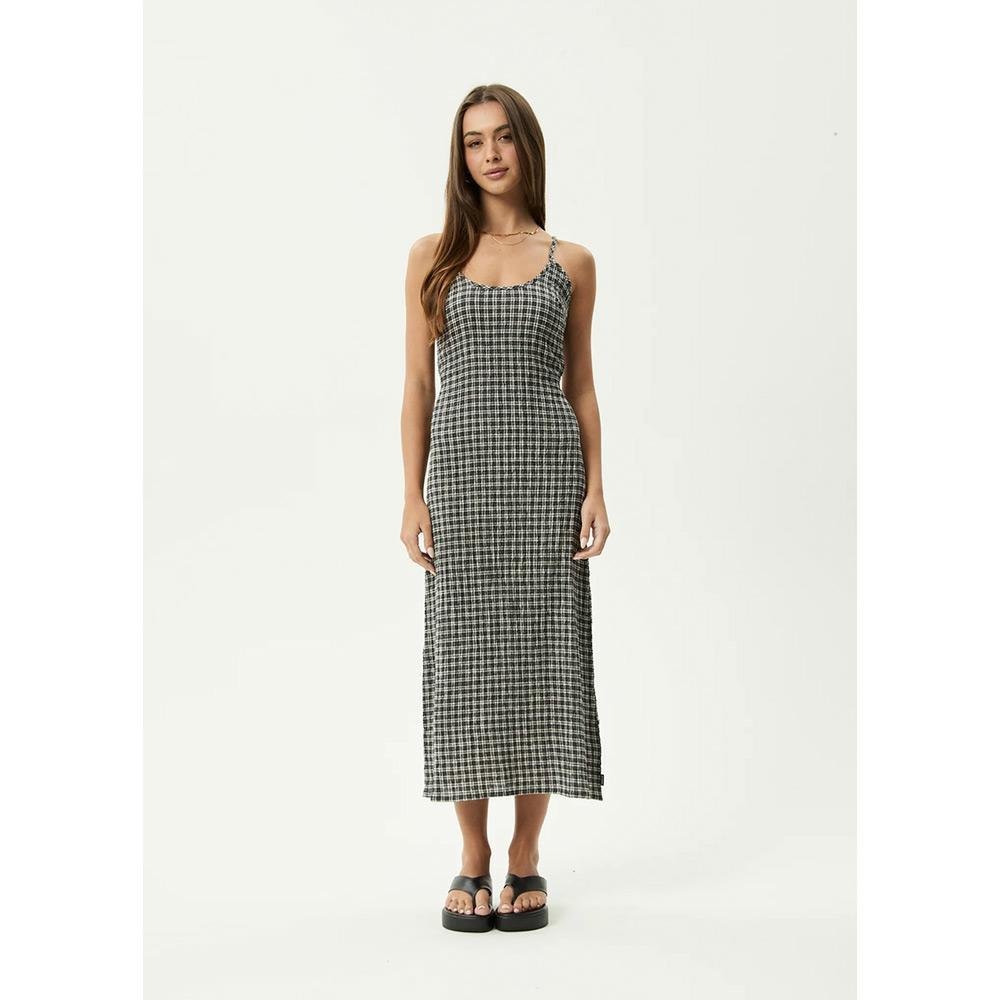Afends Asta Rumi Seersucker Midi Dress