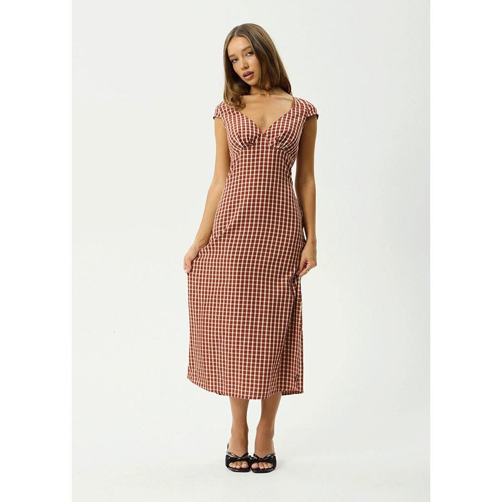 Afends Austin Check Midi Dress