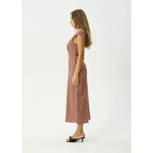 Afends Austin Check Midi Dress