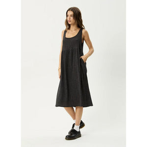 Afends Dusk Check Midi Dress
