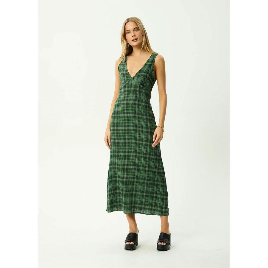 Afends Lonnie Seersucker Maxi Dress