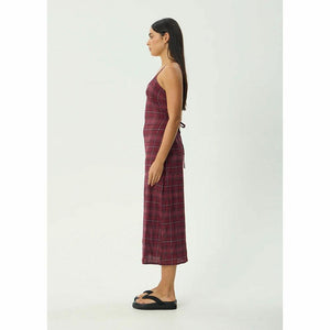 Afends Eboni Rumi Seersucker Check Dress