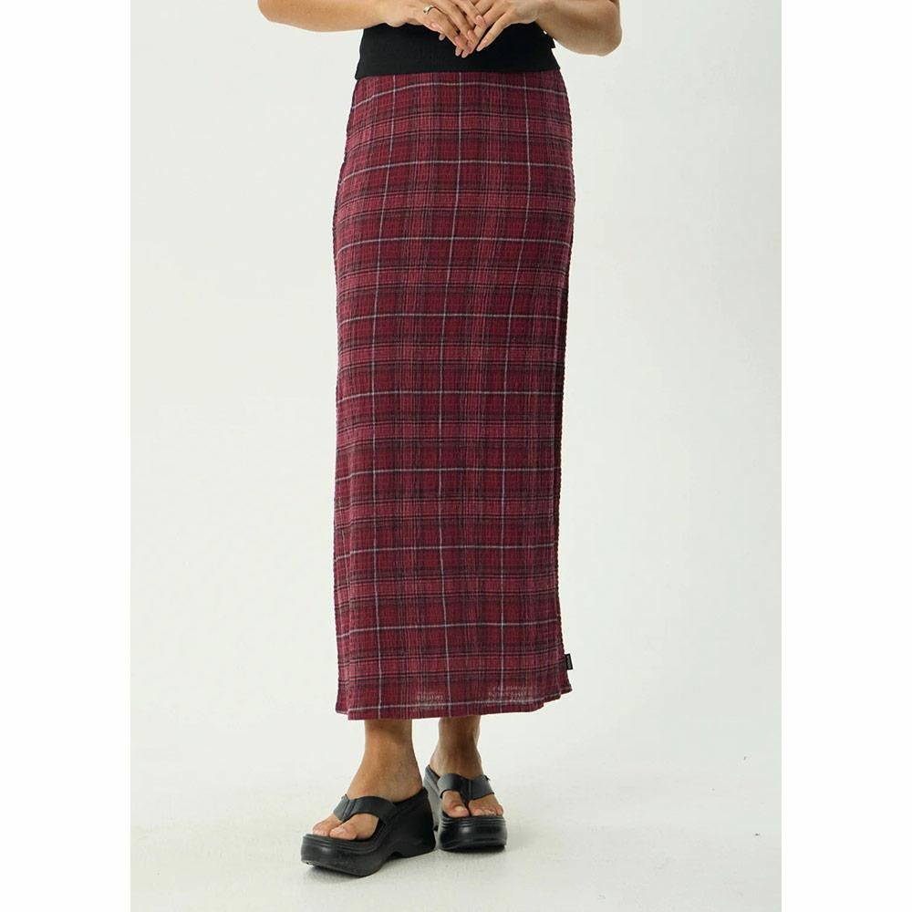 Afends Eboni Seersucker Maxi Skirt