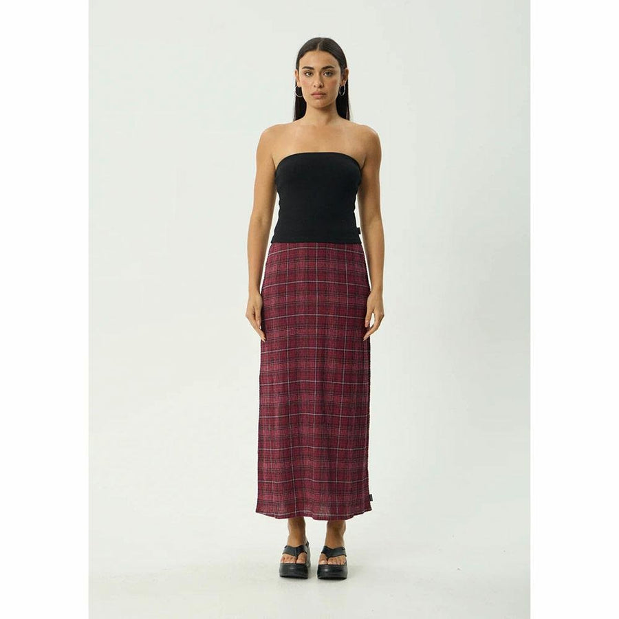 Afends Eboni Seersucker Maxi Skirt