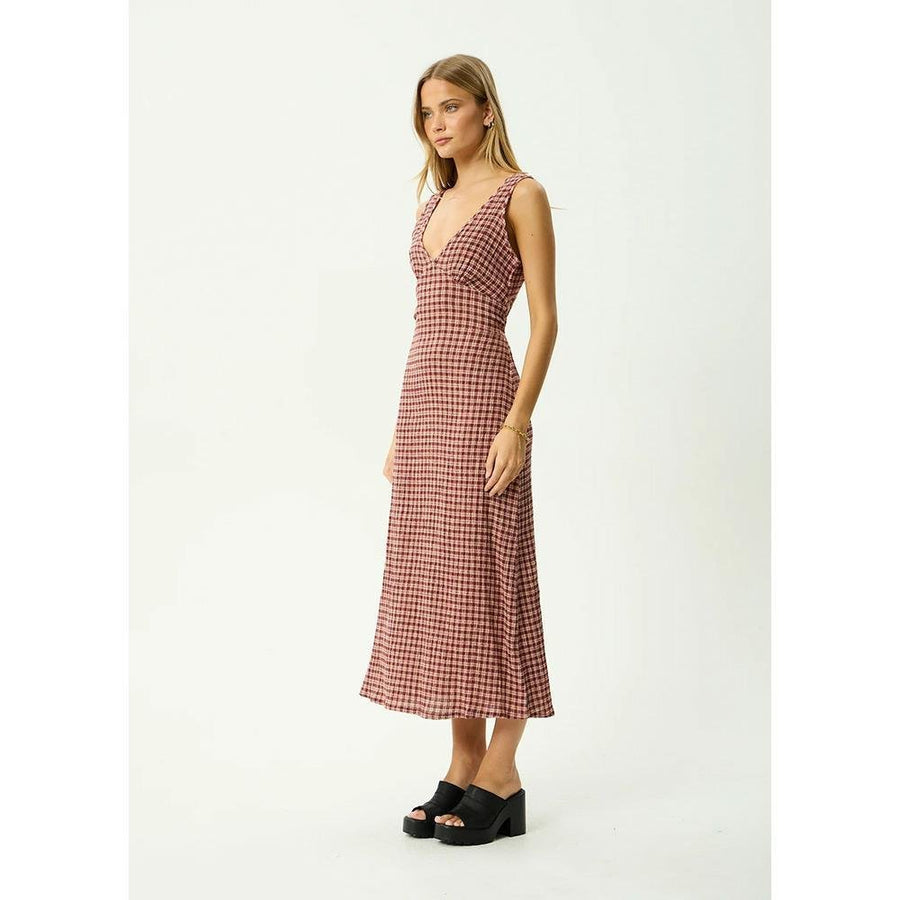 Afends Capricorn Tully Seersucker Maxi Dress
